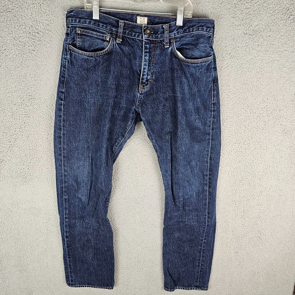 J.Crew Style 484 Slim Fit Straight Blue Jeans Mens‎ 34x32
